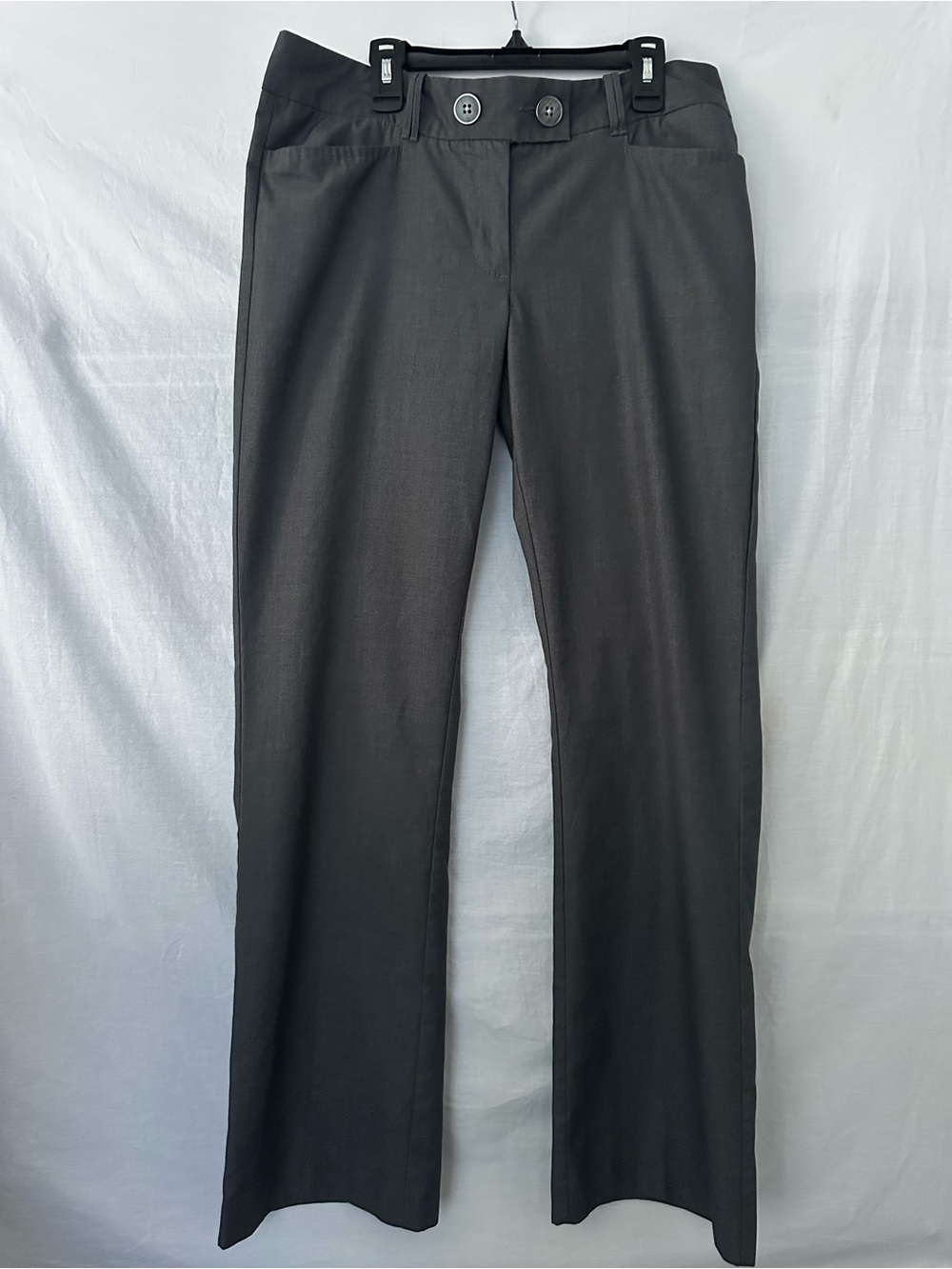 Women’s Tommy Hilfiger Black Straight-Leg Dress Pants with Button Waistband